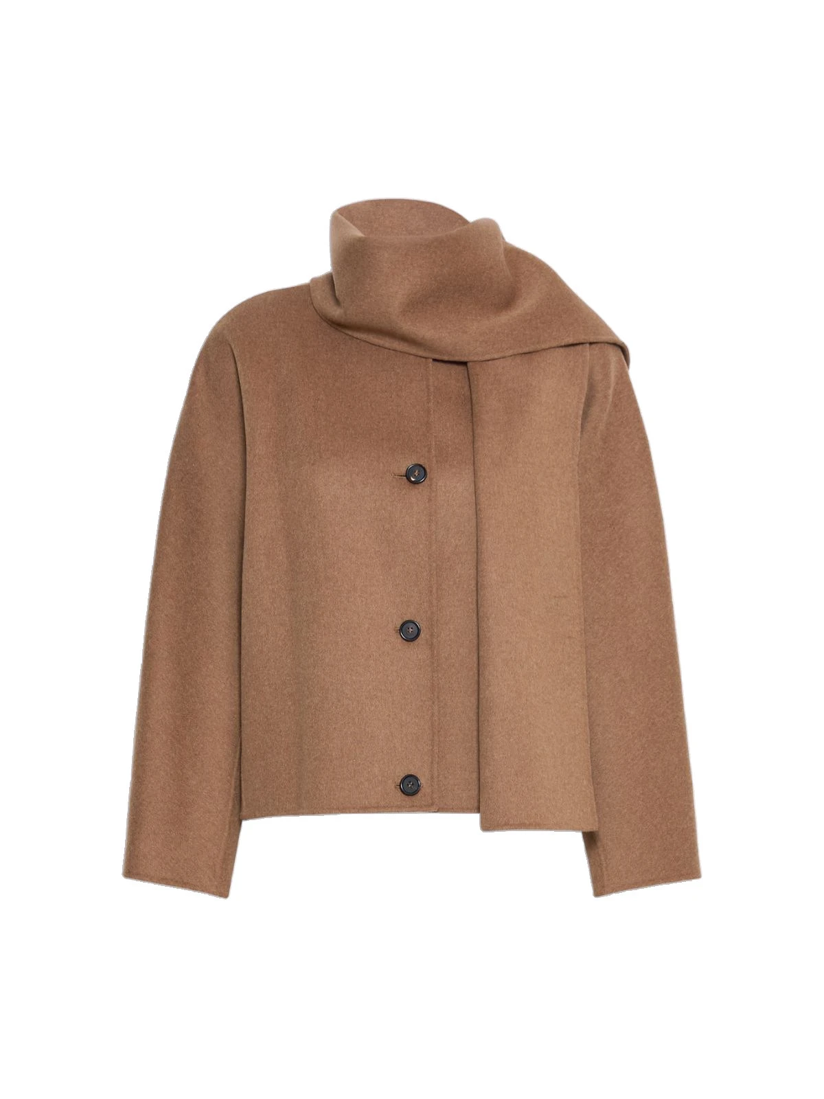 Max Mara Kate Cropped Wool Broadcloth Jacket in Camel Max Mara Kate Cropped Wool Broadcloth Jacket in Camel | Blazers | Coveti