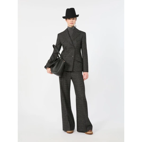 Max Mara Kiku Wool and Silk Turtleneck in Dark Grey | Turtlenecks | Coveti