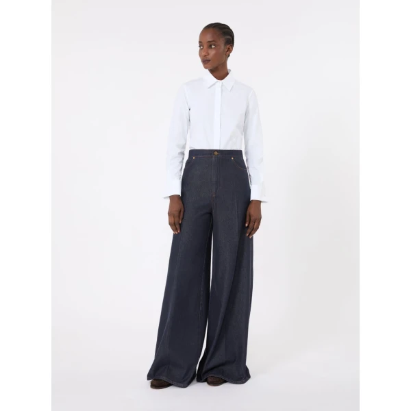 Max Mara Knut Cotton Logo Shirt in Optical White | Shirts | Coveti