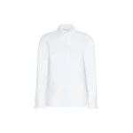 Max Mara Knut Cotton Logo Shirt in Optical White | Shirts | Coveti