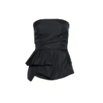 Max Mara Laccio Taffeta Corset Top in Ultramarine | Blouse | Coveti