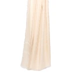 Max Mara Lama Houndstooth Jacquard Shawl in Beige | Scarves | Coveti