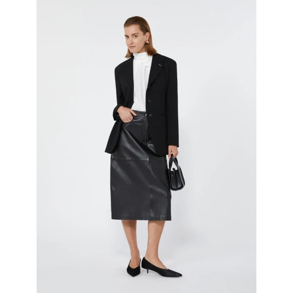 Max Mara Lampada Wool Cady Blazer in Black | Blazers | Coveti