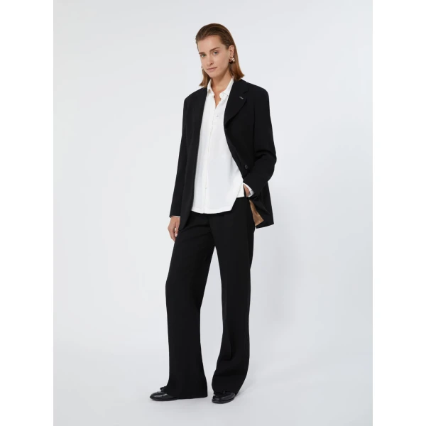 Max Mara Lampada Wool Cady Blazer in Black | Blazers | Coveti