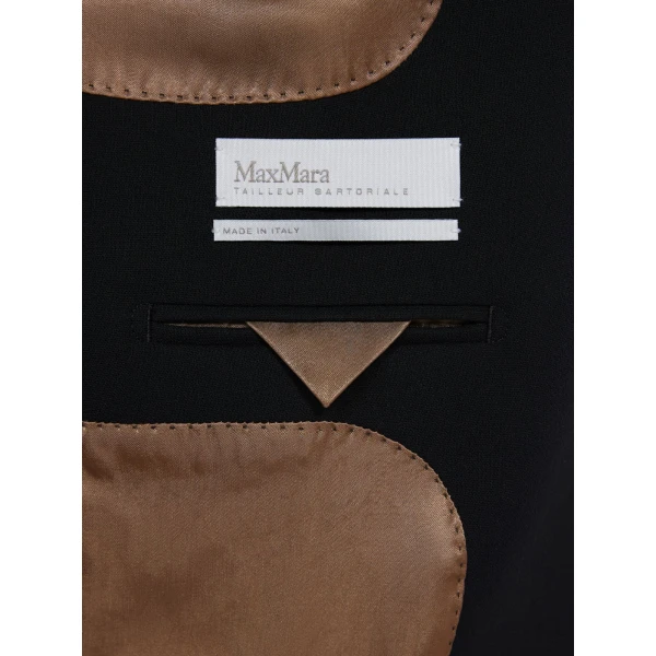 Max Mara Lampada Wool Cady Blazer in Black | Blazers | Coveti