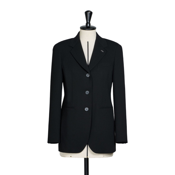 Max Mara Lampada Wool Cady Blazer in Black | Blazers | Coveti