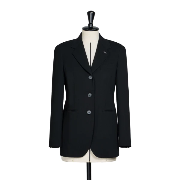 Lampada Wool Cady Blazer in Black