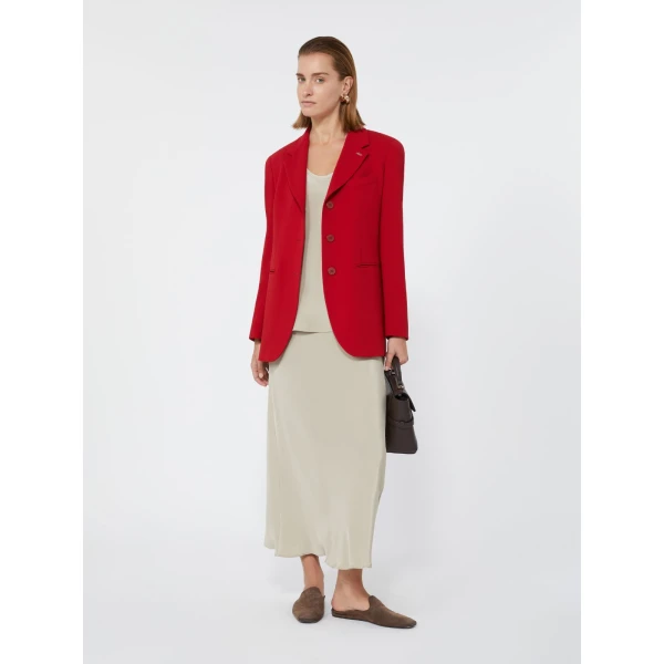 Max Mara Lampada Wool Cady Blazer in Red | Blazers | Coveti