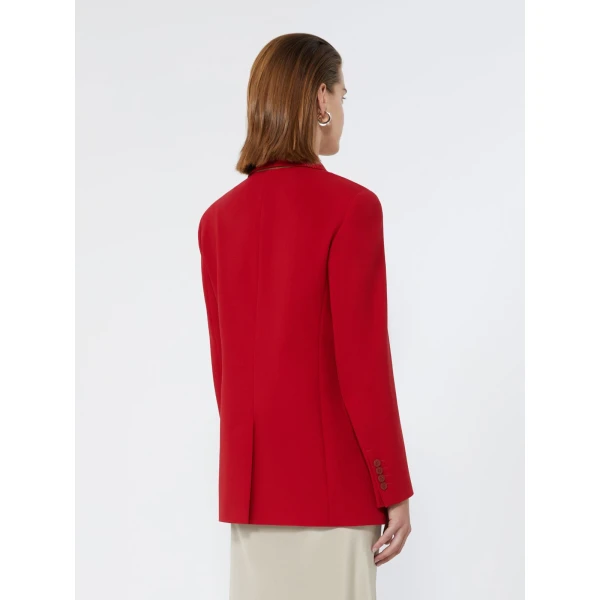 Max Mara Lampada Wool Cady Blazer in Red | Blazers | Coveti