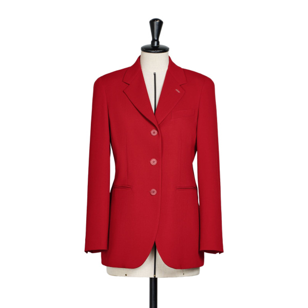 Max Mara Lampada Wool Cady Blazer in Red | Blazers | Coveti