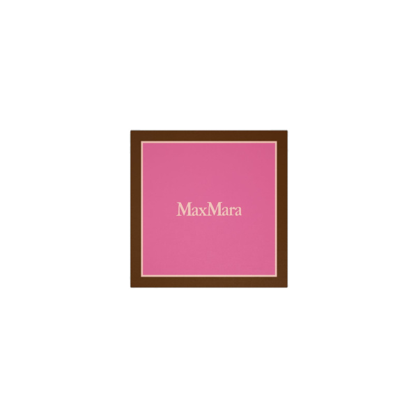 Max Mara Lampara Printed Silk Pocket Square in Antique Rose | Scarves | Coveti