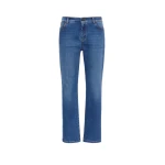 Max Mara Lana Slim Cropped Stretch Denim Jeans in Navy | Denim | Coveti