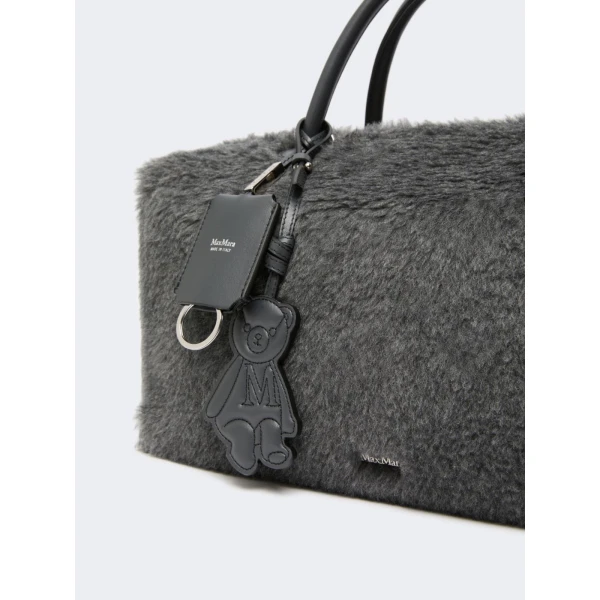 Max Mara Large Teddy Boston Bag in Medium Grey | Totes & Top-Handle Bags | Coveti