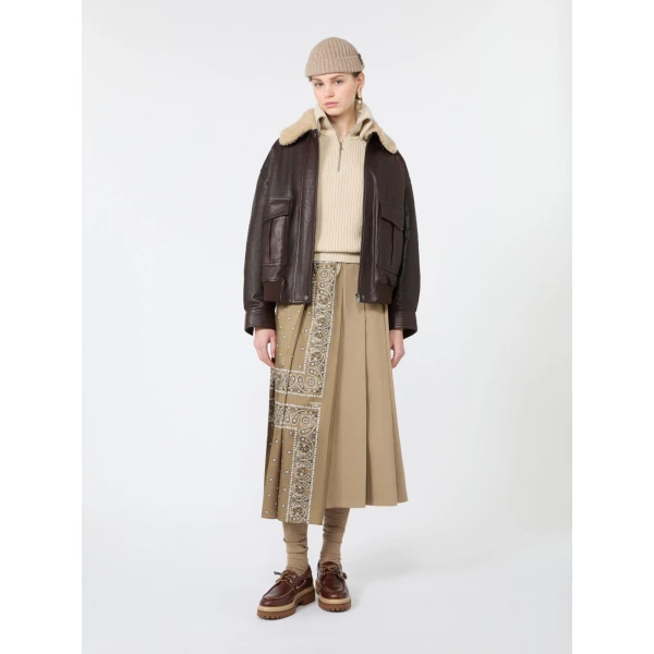 Max Mara Laser Wool Half-Zip Roll-Neck Jumper in Ice Grey | Turtlenecks | Coveti