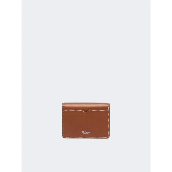 Max Mara Leather Coin Purse in Amber Brown | Wallets & Purses | Coveti