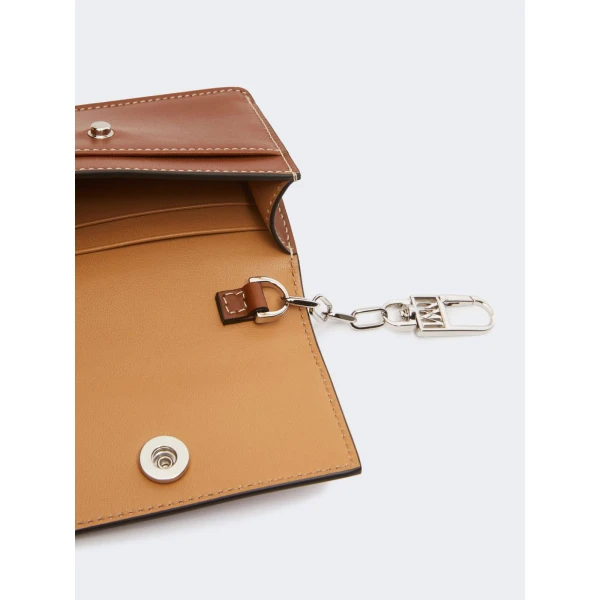 Max Mara Leather Coin Purse in Amber Brown | Wallets & Purses | Coveti