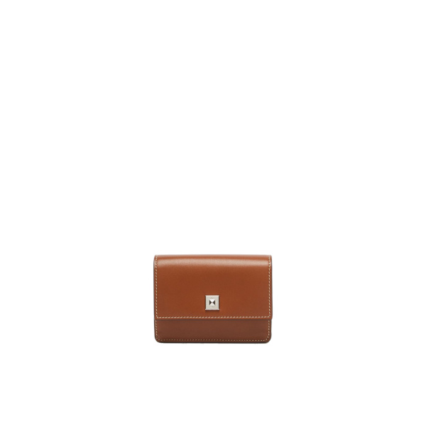 Max Mara Leather Coin Purse in Amber Brown | Wallets & Purses | Coveti