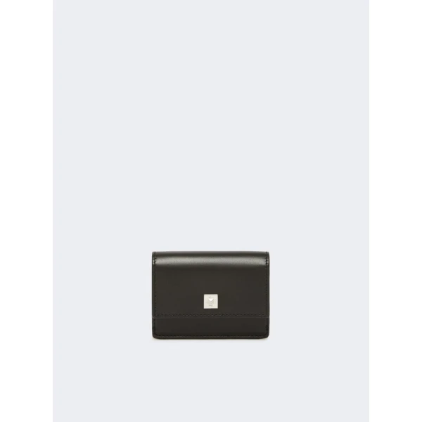 Max Mara Leather Coin Purse in Black | Wallets & Purses | Coveti