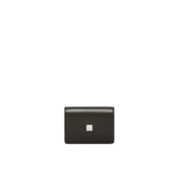 Leather Coin Purse in Black