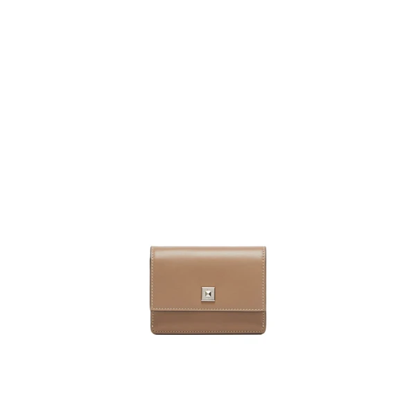 Leather Coin Purse in Mud