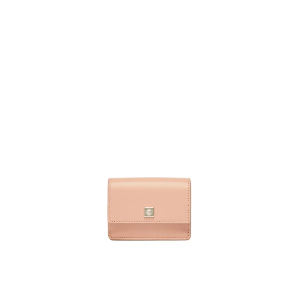 Leather Coin Purse in Pink