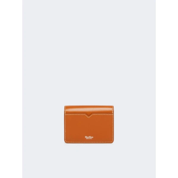 Max Mara Leather Coin Purse in Rust | Wallets & Purses | Coveti