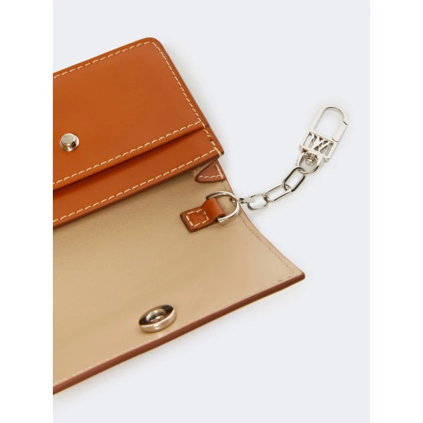 Max Mara Leather Coin Purse in Rust | Wallets & Purses | Coveti