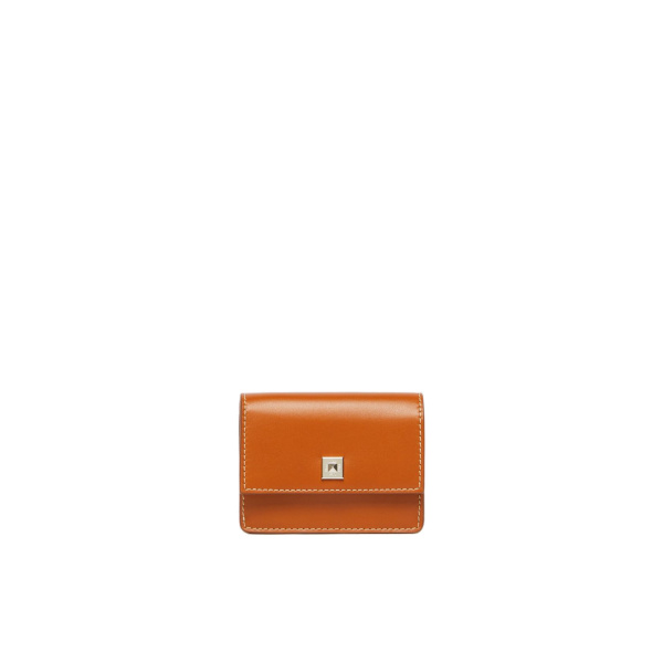 Max Mara Leather Coin Purse in Rust | Wallets & Purses | Coveti