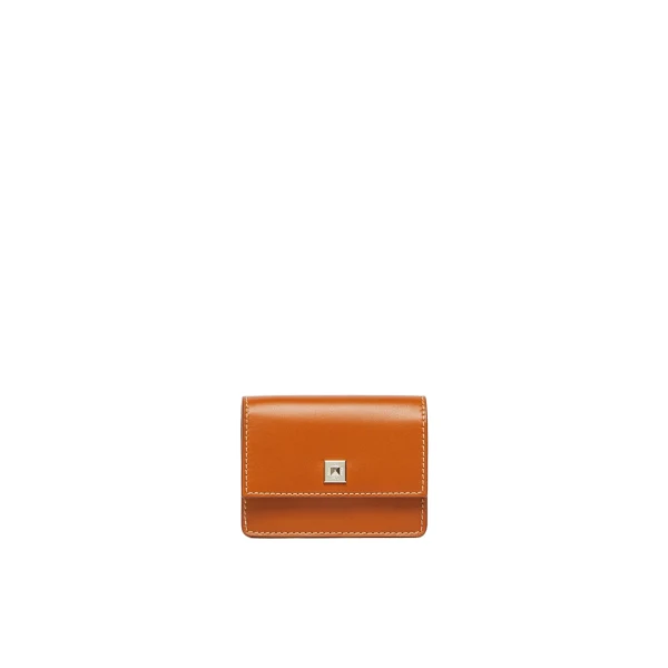 Leather Coin Purse in Rust