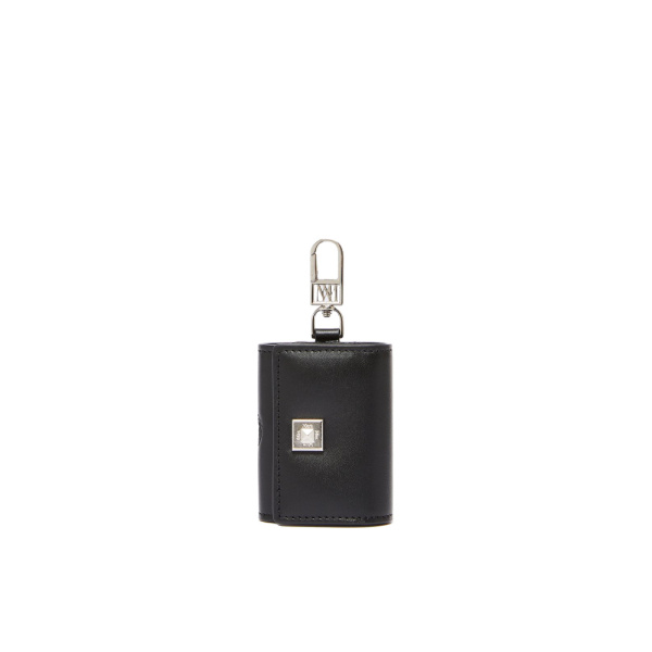 Max Mara Leather Earphone Pouch in Black | Wallets & Purses | Coveti
