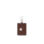 Max Mara Leather Earphone Pouch in Cocoa | Wallets & Purses | Coveti