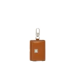 Max Mara Leather Earphone Pouch in Rust | Wallets & Purses | Coveti
