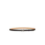 Max Mara Leather Monogram Trouser Belt in Black | Belts | Coveti
