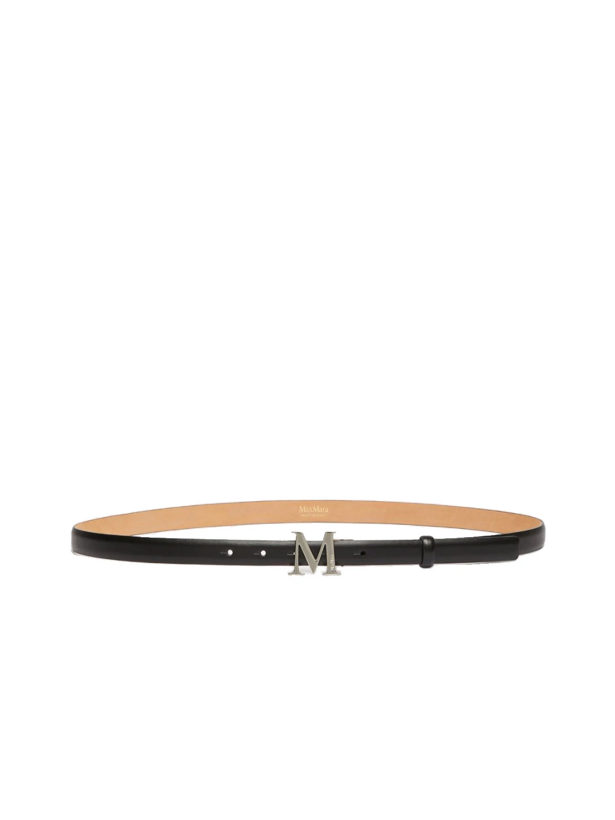 Max Mara Leather Monogram Trouser Belt in Black Max Mara Leather Monogram Trouser Belt in Black | Belts | Coveti