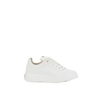 Max Mara Leather Trainers in Optical White | Sneakers | Coveti