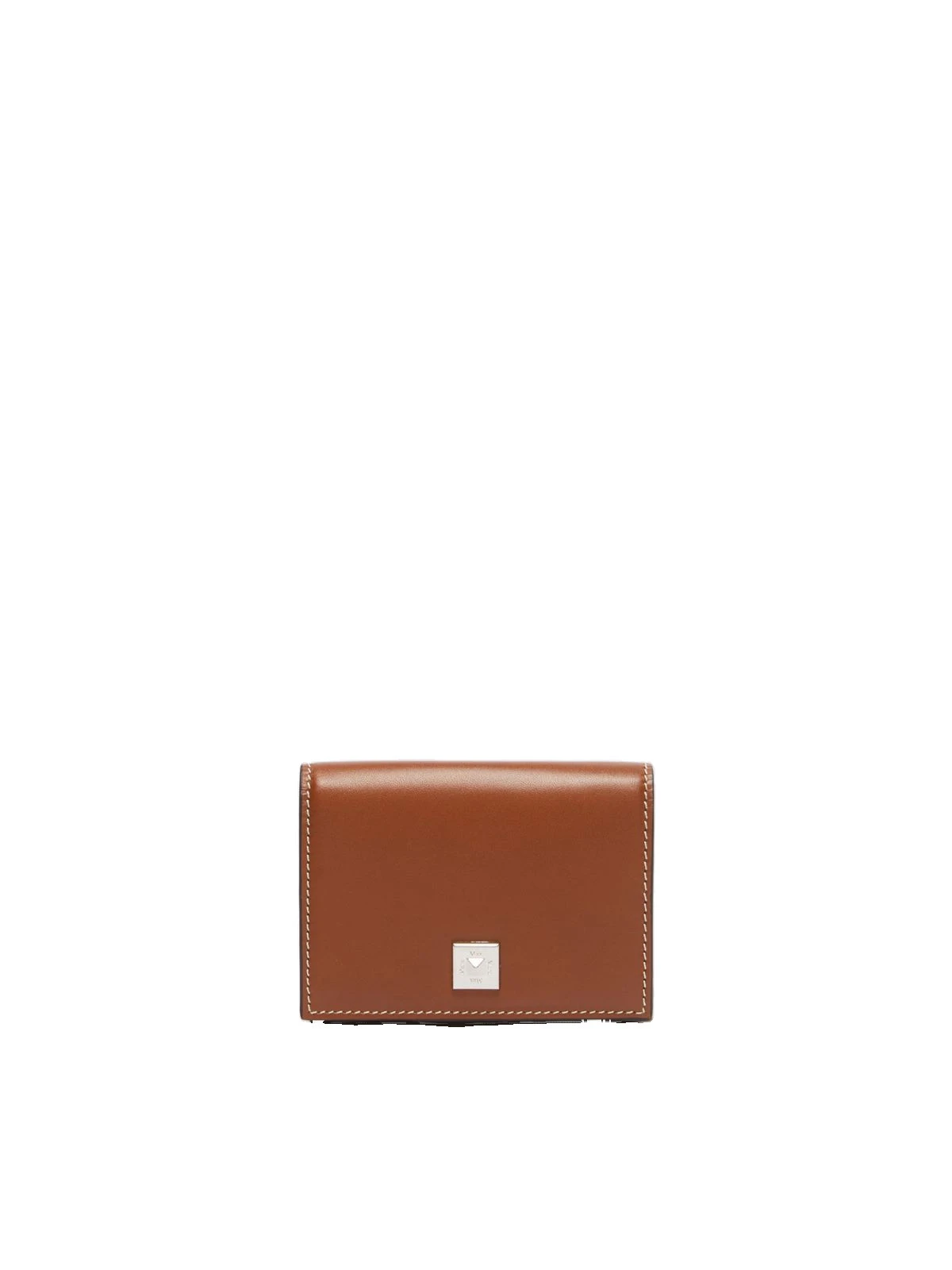 Max Mara Leather Tri-Fold Purse in Amber Brown Max Mara Leather Tri-Fold Purse in Amber Brown | Wallets & Purses | Coveti
