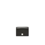 Max Mara Leather Tri-Fold Purse in Black | Wallets & Purses | Coveti