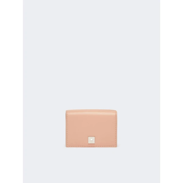 Max Mara Leather Tri-Fold Purse in Pink | Wallets & Purses | Coveti