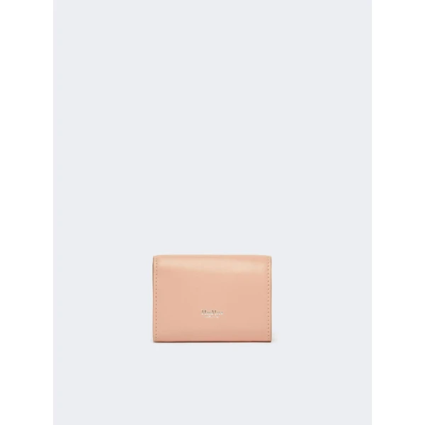Max Mara Leather Tri-Fold Purse in Pink | Wallets & Purses | Coveti