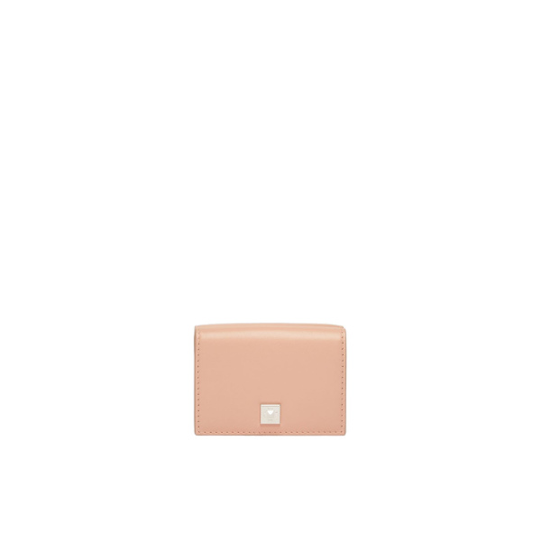 Max Mara Leather Tri-Fold Purse in Pink | Wallets & Purses | Coveti