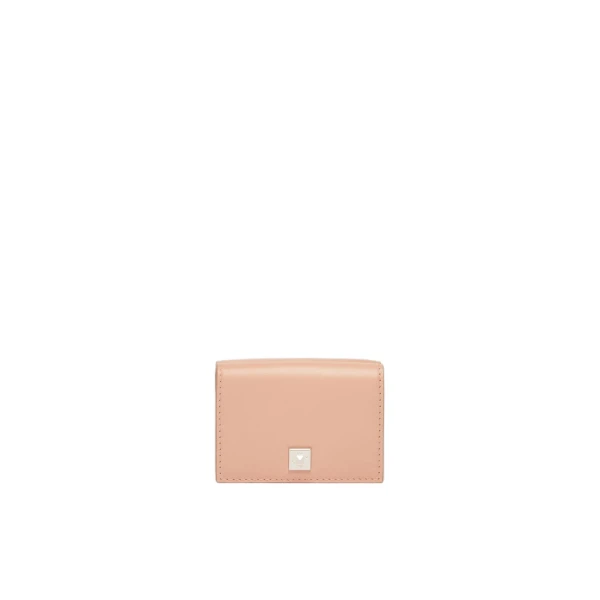 Leather Tri-Fold Purse in Pink