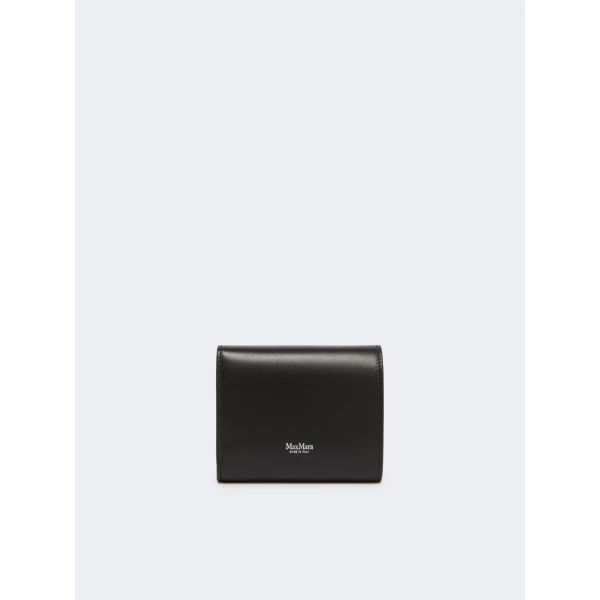Max Mara Leather Tri-Fold Wallet in Black | Wallets & Purses | Coveti