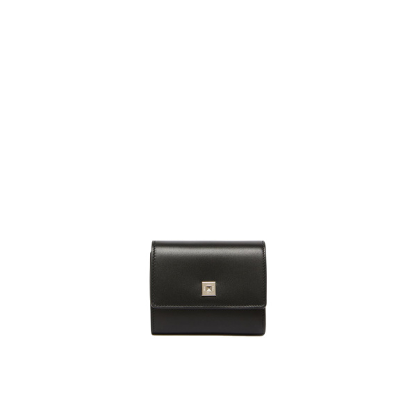 Max Mara Leather Tri-Fold Wallet in Black | Wallets & Purses | Coveti