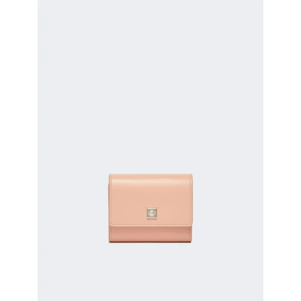 Max Mara Leather Tri-Fold Wallet in Pink | Wallets & Purses | Coveti