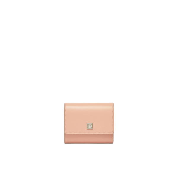 Max Mara Leather Tri-Fold Wallet in Pink | Wallets & Purses | Coveti