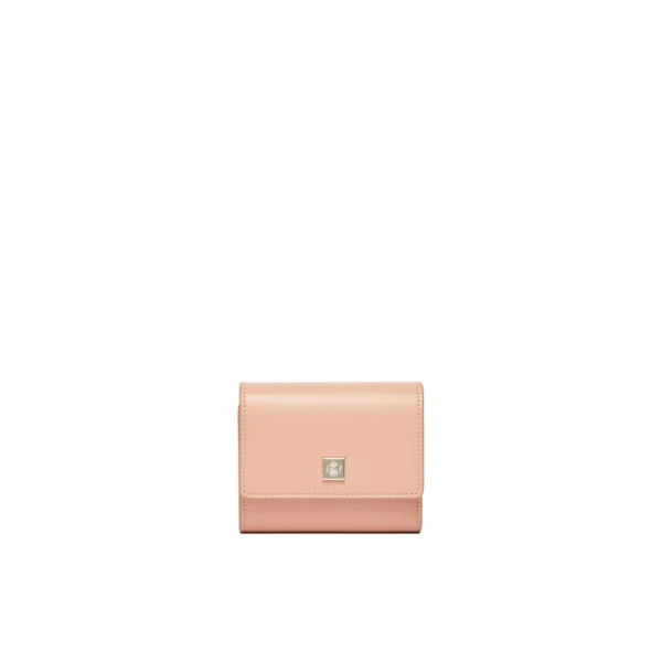 Max Mara Leather Tri-Fold Wallet in Pink | Wallets & Purses | Coveti