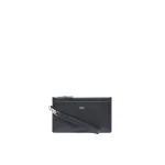 Max Mara Leather Wrist Strap Pouch in Black | Wallets & Purses | Coveti