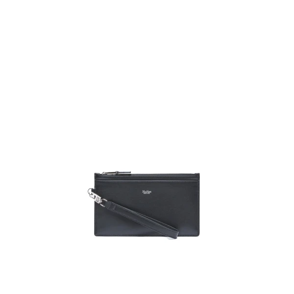 Max Mara Leather Wrist Strap Pouch in Black | Wallets & Purses | Coveti