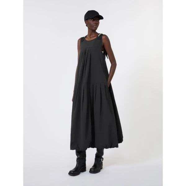 Max Mara Legenda Water-Repellent Canvas Dress in Black | Maxi Dresses | Coveti