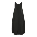 Max Mara Legenda Water-Repellent Canvas Dress in Black | Maxi Dresses | Coveti
